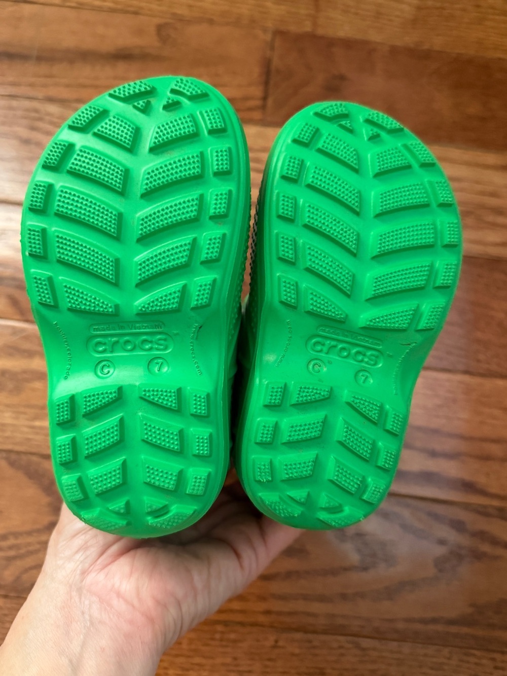 CROCS Bright Green Kids' Handle Rain Boots - Picture 8 of 8